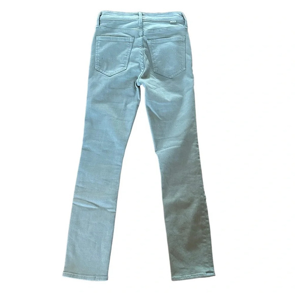 Mother The Stash Mid Rise Dazzler Ankle Jean in Oil Green  Sz: 24 - Picture 4 of 10